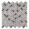 Andova Tiles SAMPLE-Velmo 1 in. x 1.25 in. Glass Mosaic Wall Tile SAM-ANDVEL1016 - alternate 2